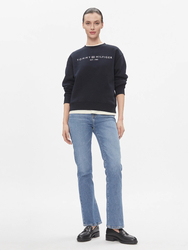 Tommy Hilfiger dámská tmavě modrá mikina  - XL (DW5)