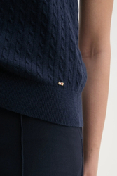 Tommy Hilfiger dámská tmavě modrá vesta - XS (C1G)