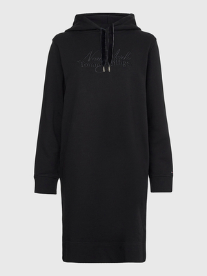 Tommy Hilfiger dámské černé mikinové šaty  - S (BDS)