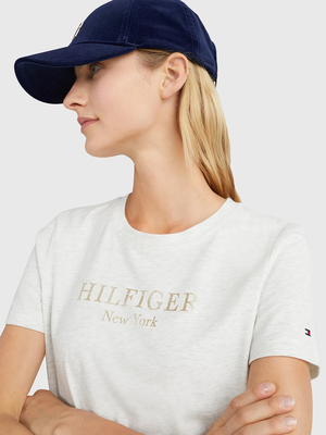 Tommy Hilfiger dámské šedé tričko  - S (ADZ)