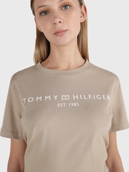 Tommy Hilfiger dámské béžové šaty - XS (AEG)