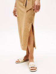 Tommy Hilfiger dámské béžové šaty - L (RBC)