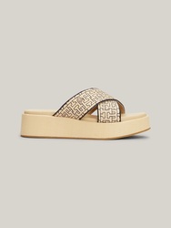 Tommy Hilfiger dámské béžové nazouváky - 38 (0F4)