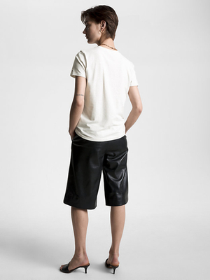 Tommy Hilfiger dámské béžové tričko  - XS (01T)
