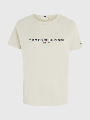Tommy Hilfiger dámské béžové tričko  - M (RBS)