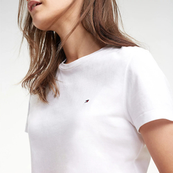 Tommy Hilfiger dámské bílé tričko - M (100)