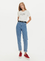 Tommy Hilfiger dámské bílé triko - L (YBH)