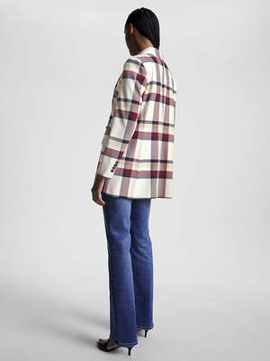 Tommy Hilfiger dámské dvouřadé kárované sako  - 36 (0Q1)