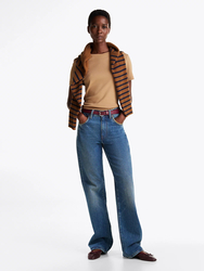 Tommy Hilfiger dámské hnědé tričko  - XS (RBC)