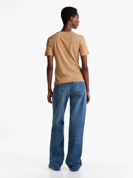Tommy Hilfiger dámské hnědé tričko  - XS (RBC)