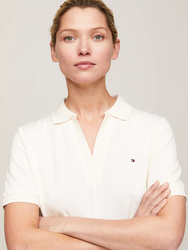 Tommy Hilfiger dámské krémové šaty  - M (AEF)