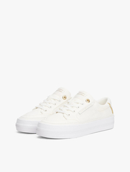 Tommy Hilfiger dámské krémové tenisky - 36 (YBL)