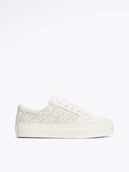 Tommy Hilfiger dámské krémové tenisky Monogram - 36 (Z00)