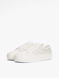 Tommy Hilfiger dámské krémové tenisky Monogram - 36 (Z00)