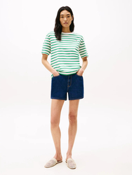 Tommy Hilfiger dámské modré šortky  - 25/NI (1A4)