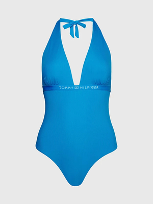 Tommy Hilfiger dámské modré jednodílné plavky - XS (CZW)