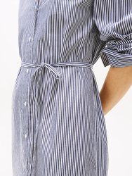 Tommy Hilfiger dámské pruhované šaty Poplin - 34 (0BC)