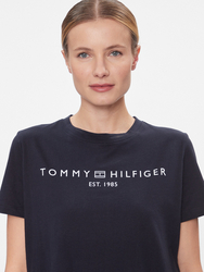 Tommy Hilfiger dámské tmavě modré šaty Rlx - S (DW5)