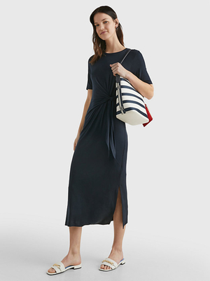 Tommy Hilfiger dámské tmavě modré šaty - S/R (DW5)