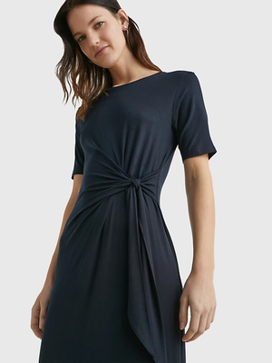 Tommy Hilfiger dámské tmavě modré šaty - S/R (DW5)
