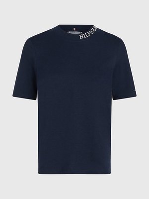 Tommy Hilfiger dámské tmavě modré tričko - XS (DW5)