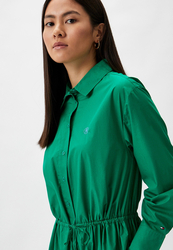 Tommy Hilfiger dámské zelené košilové šaty - 34 (L4B)