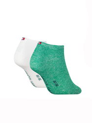 Tommy Hilfiger dámské zelené ponožky  - 35/38 (042)