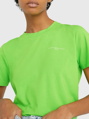 Tommy Hilfiger dámské zelené tričko - XS (LWY)