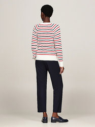 Tommy Hilfiger dámský pruhovaný svetr  - XL (04S)