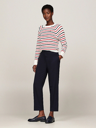 Tommy Hilfiger dámský pruhovaný svetr  - XL (04S)
