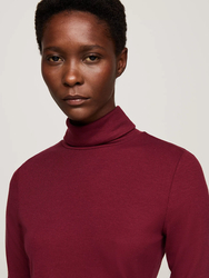 Tommy Hilfiger dámský vínový rolák - M (VLP)