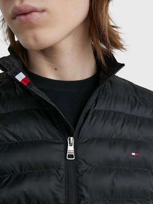 Tommy Hilfiger pánská černá bunda Packable - XL (BDS)