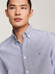 Tommy Hilfiger pánská šedá košile Oxford - M (DXF)