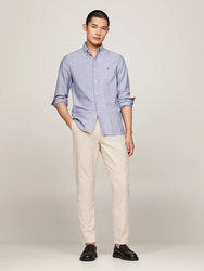 Tommy Hilfiger pánská šedá košile Oxford - M (DXF)