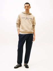 Tommy Hilfiger pánská béžová mikina Logo - S (RBT)