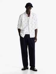 Tommy Hilfiger pánská bílá košile Oxford - S (0K4)