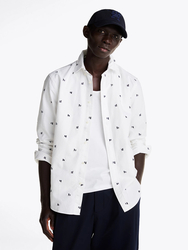 Tommy Hilfiger pánská bílá košile Oxford - S (0K4)