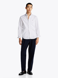 Tommy Hilfiger pánská bílá košile Poplin - S (0K4)