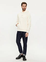 Tommy Hilfiger pánská krémová mikina - L (AEF)