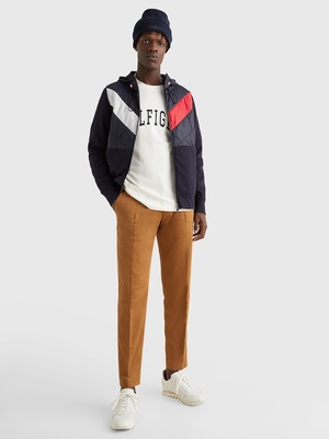 Tommy Hilfiger pánská tmavě modrá mikina Mix Media - L (0GY)