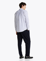 Tommy Hilfiger pánská pruhovaná košile Poplin - S (0GZ)