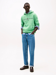 Tommy Hilfiger pánská zelená mikina Logo - S (L3J)
