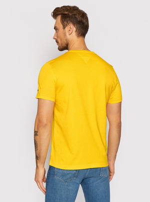 Tommy Hilfiger pánské žluté tričko  - M (ZER)