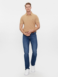 Tommy Hilfiger pánské béžové polo tričko 1985 - XL (RBL)