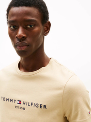 Tommy Hilfiger pánské béžové tričko - S (RBT)