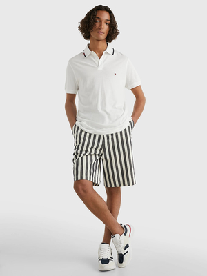 Tommy Hilfiger pánské bílé polo triko - L (YBR)