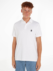 Tommy Hilfiger pánské bílé polotričko - S (YBR)