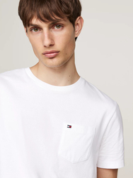 Tommy Hilfiger pánské bílé tričko - L (YBR)