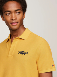 Tommy Hilfiger pánské hořčicové polo triko  - S (ZE1)