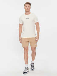 Tommy Hilfiger pánské krémové tričko - XL (AEF)